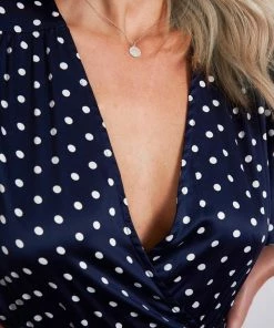 Ebby And I DRESSES Given Dress - Navy Spot