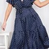 Ebby And I DRESSES Given Dress - Navy Spot