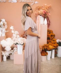 Esther The Label Given Dress - Dusty Pink