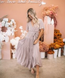 Esther The Label Given Dress - Dusty Pink