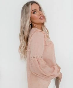 Rock Denim CLOTHING Honduras Top - Peach