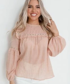 Rock Denim CLOTHING Honduras Top - Peach