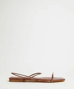 Billini Shoes Jalisa Sandals - Chestnut Python Footwear