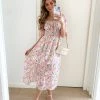 Desire Dacey Dress - Pink Floral