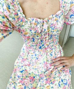 Desire Dacey Dress - Pink Floral