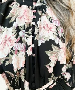 CSA (Lorraine Designs) Almira Dress - Black Print 11 CSA (Lorraine Designs) Almira Dress - Black Print