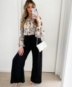 CSA (Lorraine Designs) CLOTHING Allene Top - White Floral