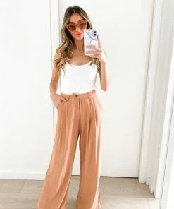 Qtrend Fashion PTY LTD Clemency Pants - Beige