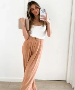 Qtrend Fashion PTY LTD Clemency Pants - Beige