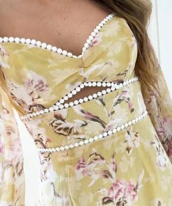 Qtrend Fashion PTY LTD Alanis Dress - Yellow Floral