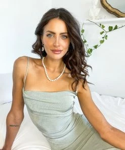 Kaarlo Fashion Pty Ltd DRESSES Janna Dress - Sage 9 Kaarlo Fashion Pty Ltd DRESSES Janna Dress - Sage