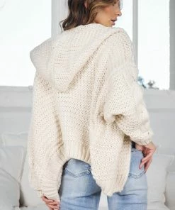 HQ Fashion Jorja Cardigan - Ivory Jumpers & Sweaters