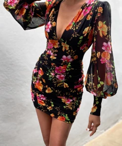 Seven Wonders (PremGroup) Kimancy Dress - Black Floral