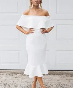 Esther The Label Kirby Dress - White DRESSES