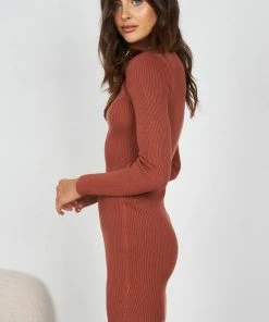 Style State Laurena Dress - Copper CLOTHING