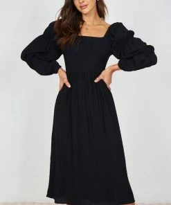 Style Box Leanna Dress - Black Casual Dresses