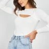 Pink Diamond Linette Top - White 1 Pink Diamond Linette Top - White