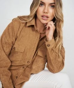 Desire Lyndi Top - Camel CLOTHING