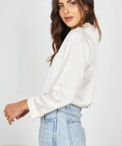 Qtrend Fashion PTY LTD Macey Top - White CLOTHING 9 Qtrend Fashion PTY LTD Macey Top - White CLOTHING