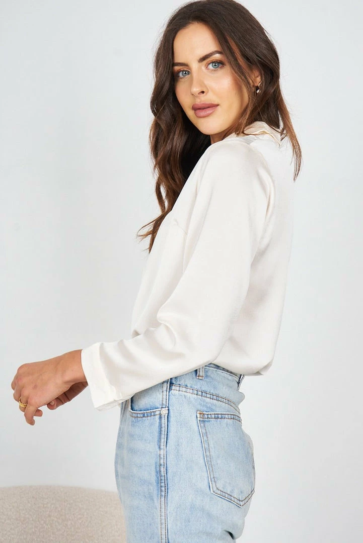 Qtrend Fashion PTY LTD Macey Top - White CLOTHING 5 Qtrend Fashion PTY LTD Macey Top - White CLOTHING