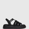 Cherrichella Luna Fisherman Sandals Black