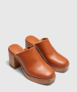 Cherrichella Footwear Poko Heels Tan 6 Cherrichella Footwear Poko Heels Tan