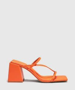 Cherrichella Footwear Texta Heels Orange