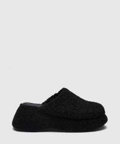 Cherrichella Mondo Mules Black Shearling Footwear