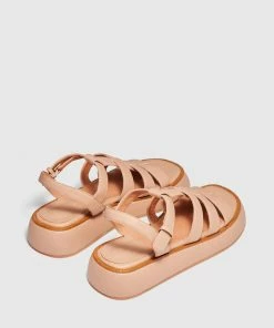 Cherrichella Luna Fisherman Sandals Nude