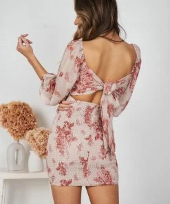 Kaarlo Fashion Pty Ltd Nigella Dress - Beige Floral DRESSES