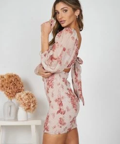 Kaarlo Fashion Pty Ltd Nigella Dress - Beige Floral DRESSES