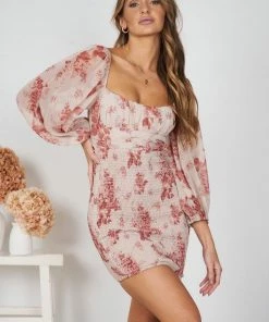 Kaarlo Fashion Pty Ltd Nigella Dress - Beige Floral DRESSES