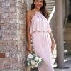 Esther Luxe Peony Dress - Blush DRESSES