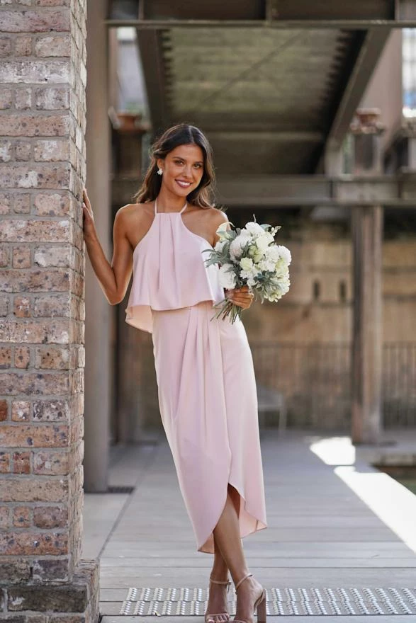 Esther Luxe Peony Dress - Blush DRESSES 4 Esther Luxe Peony Dress - Blush DRESSES