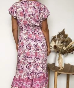 WeLove Fashion Ranya Dress - Pink Print 7 WeLove Fashion Ranya Dress - Pink Print