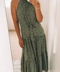 Qtrend Fashion PTY LTD Casual Dresses Tobi Dress - Sage Print