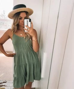 Style Box Madelyn Dress - Sage DRESSES 8 Style Box Madelyn Dress - Sage DRESSES