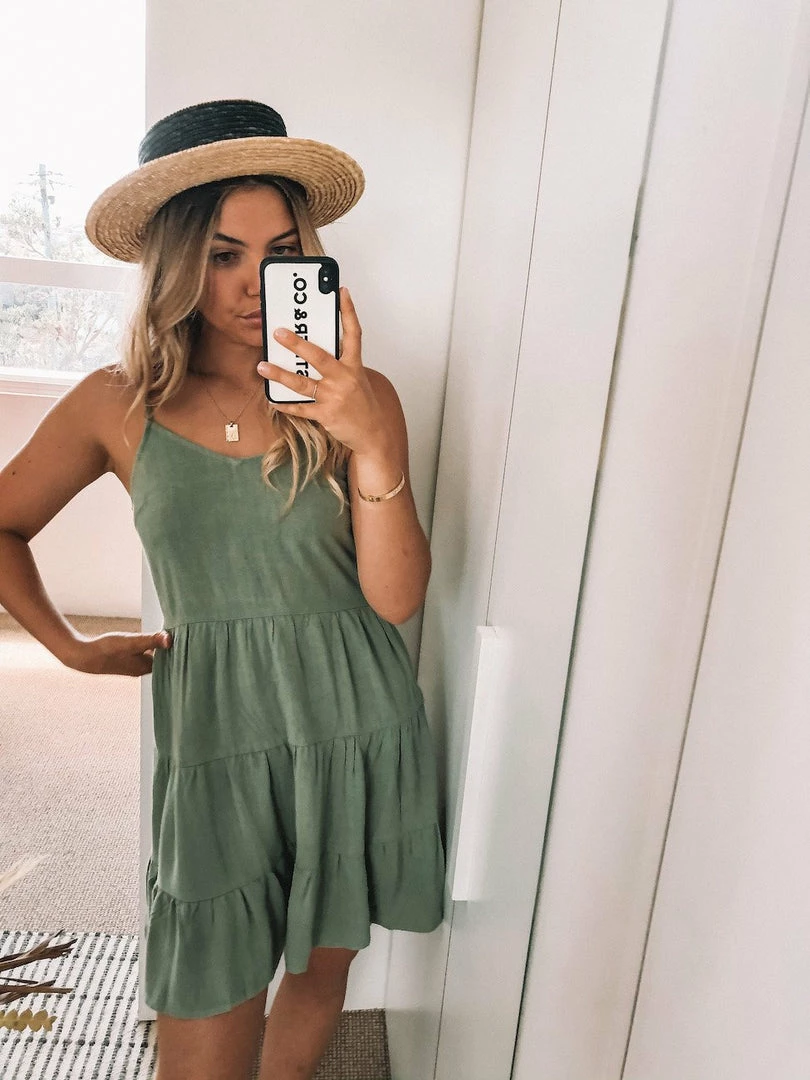 Style Box Madelyn Dress - Sage DRESSES 5 Style Box Madelyn Dress - Sage DRESSES