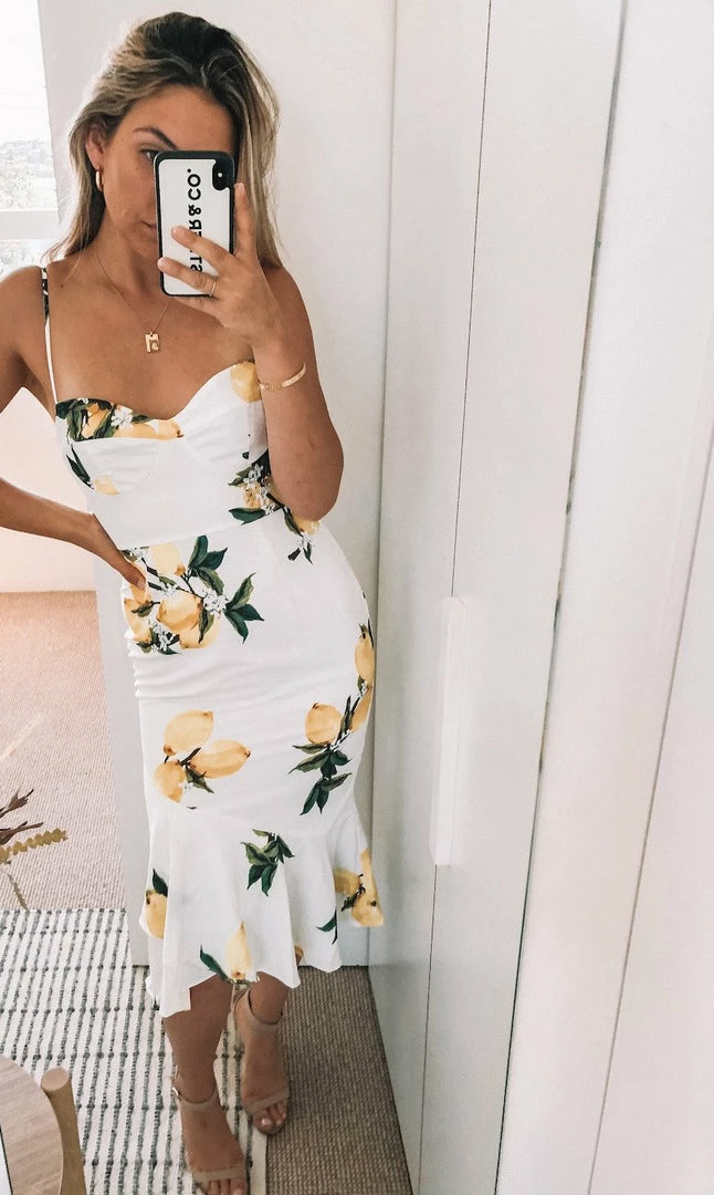 Style State DRESSES Lemondrop Dress - White Print 6 Style State DRESSES Lemondrop Dress - White Print