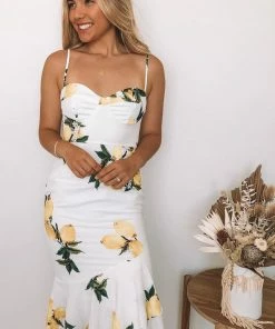 Style State DRESSES Lemondrop Dress - White Print 8 Style State DRESSES Lemondrop Dress - White Print