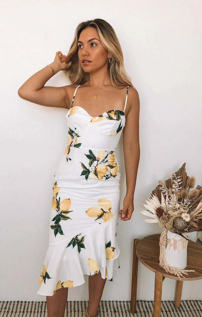 Style State DRESSES Lemondrop Dress - White Print 3 Style State DRESSES Lemondrop Dress - White Print