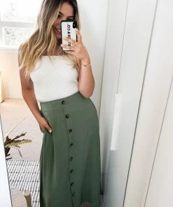 Style Box Harpa Skirt - Sage