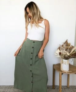 Style Box Harpa Skirt - Sage