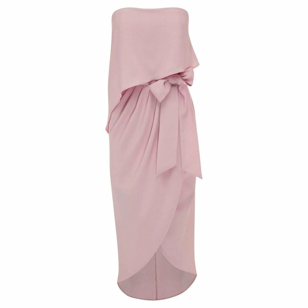 Esther Luxe Fleur Strapless Dress - Pink 9 Esther Luxe Fleur Strapless Dress - Pink