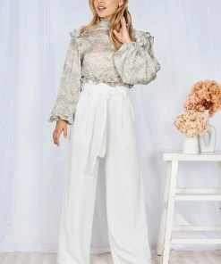 Willo Fashion CLOTHING Saranna Top - Sage Print