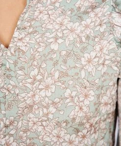 Willo Fashion CLOTHING Saranna Top - Sage Print