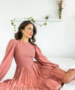 Willo Fashion Sarina Dress - Rose DRESSES 8 Willo Fashion Sarina Dress - Rose DRESSES