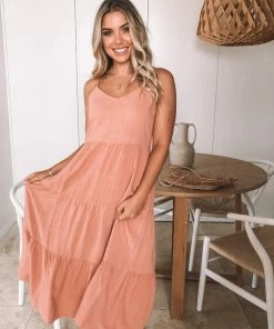 Style Box DRESSES Sonya Dress - Rust