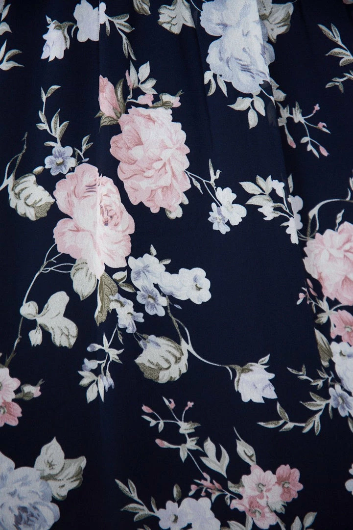 Miracle Fashion Starla Dress - Navy Floral 9 Miracle Fashion Starla Dress - Navy Floral