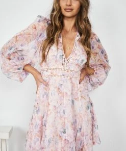 Wild Ginger DRESSES Talullah Dress - Pink Print